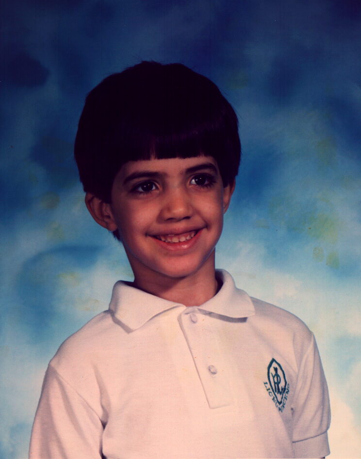 School portrait, the kid who would one day connect all these dots